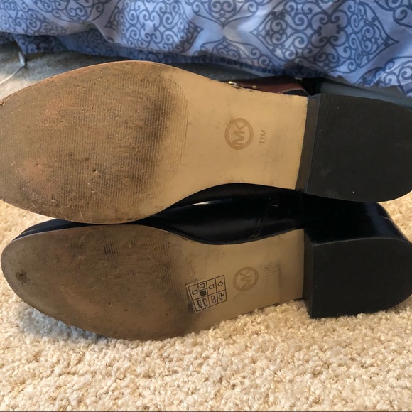 Michael Kors two-toned leather riding boots - Picture 3 of 7